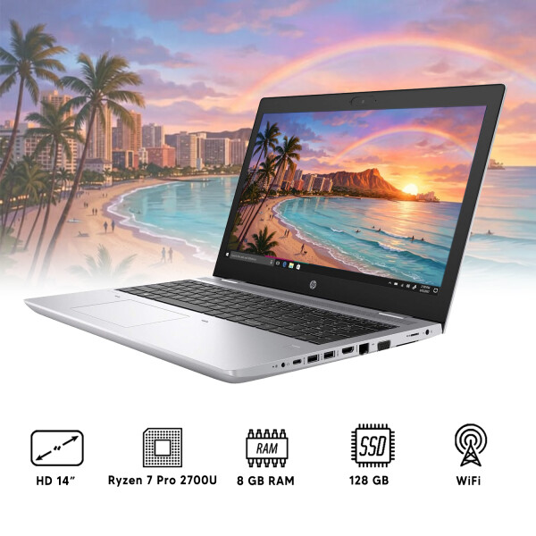 Notebook Hp Probook 645 G4 Ryzen7 8gb Ram 128gb Ssd NOTEBOOK RFPL HP 645 G4 R7/8/128/14"