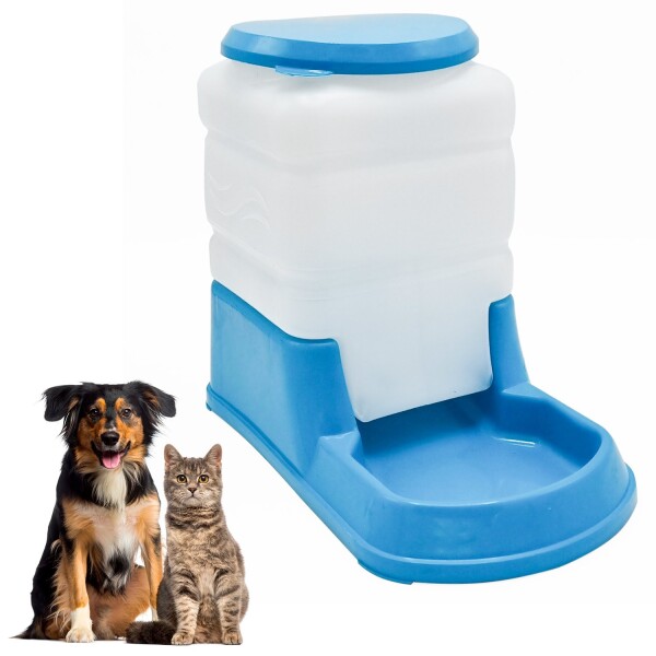 Bebedero Dispensador De Agua Mascotas Perro Gato Plato 3L Variante Color Celeste
