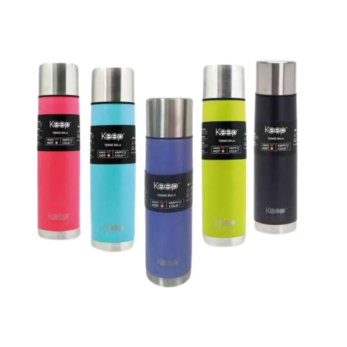 Termo Bala Keep Acero Inoxidable 1 Litro Varios Colores 