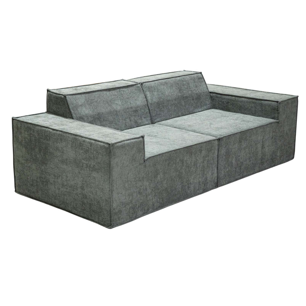 SOFÁ MODULAR 3 CUERPOS ESPUMA GRIS LUNA