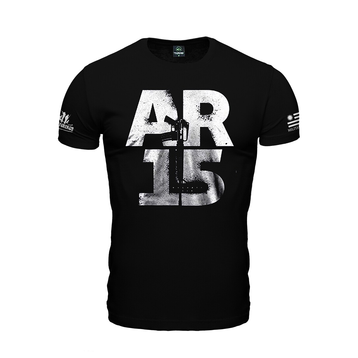 Remera manga corta AR15 - Negro 