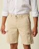 Bermuda Cargo Algodón Beige