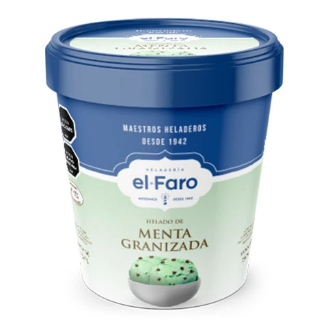 Helado de Menta Granizada El Faro 1.1 Lts Helado de Menta Granizada El Faro 1.1 Lts