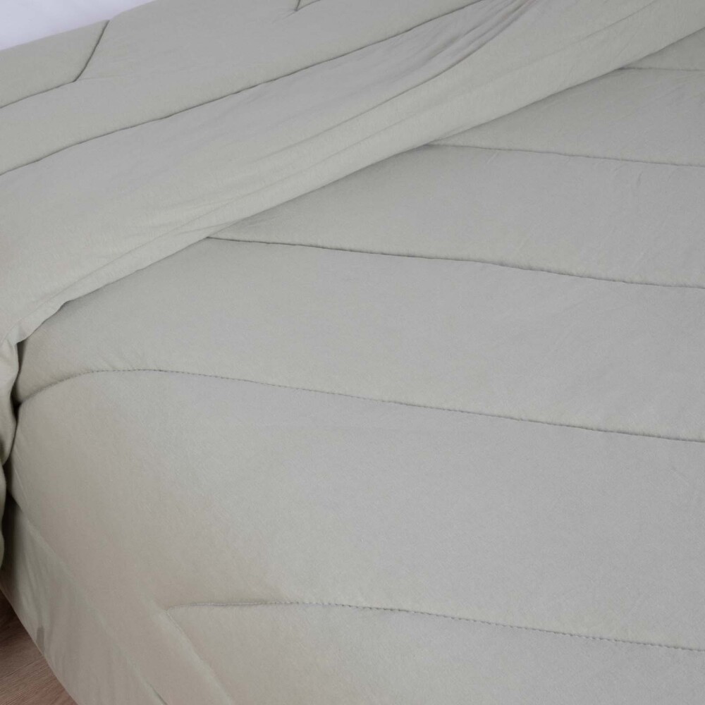 ACOLCHADO QUEEN ALGODON VERDE MALLA JERSEY