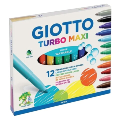 Marcador (grueso) GIOTTO Turbo Maxi x12 Marcador (grueso) GIOTTO Turbo Maxi x12