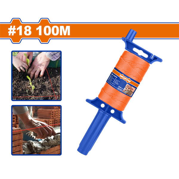 ENROLLADOR TANZA HILO NARANJA 155 MM X 100 MT WADFOW WRZ3318 ENROLLADOR TANZA HILO NARANJA 155 MM X 100 MT WADFOW WRZ3318