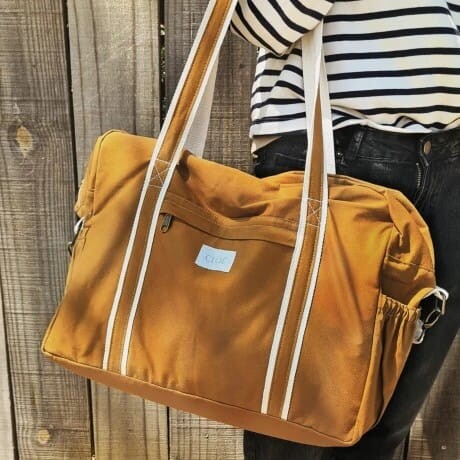 Set Mama Paseo Bronce + Stripes Camel