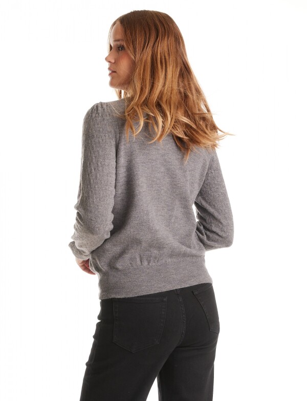 Buzo Manga Rombos GRIS