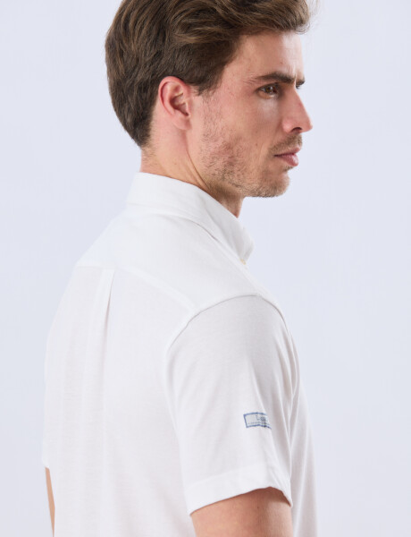 CAMISA LISA PIQUÉ Blanco