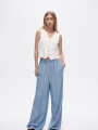 Pantalon Delfin Celeste Grisaceo
