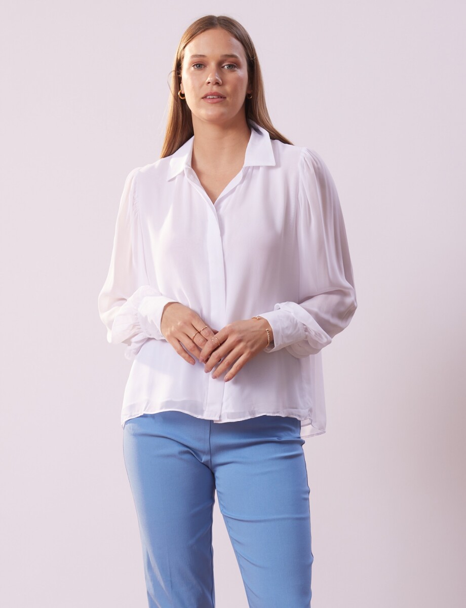 Camisa Gasa - Blanco 
