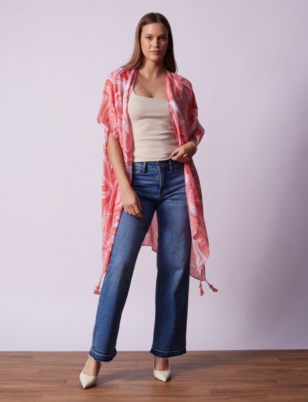 Kimono Printed CORAL/MULTI
