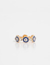 Anillos Chicos Lucky charm Anillo Con Ojitos - Dorado