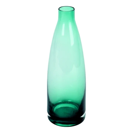 Florero de vidrio liso tipo botella Florero de vidrio liso tipo botella