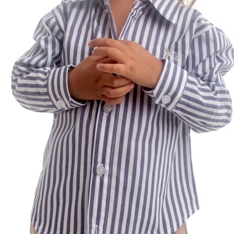 Camisa de Niño/a franja azul