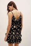 TOP FRILLS JACQUARD Negro