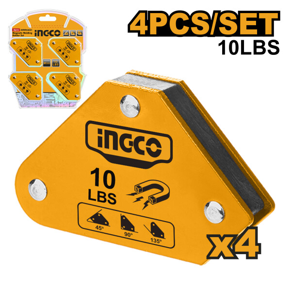 SET X4 ESCUADRAS MAGNETICAS INGCO AMWH4001 SET X4 ESCUADRAS MAGNETICAS INGCO AMWH4001