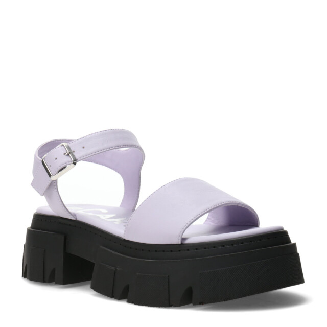 Sandalias de Mujer Miss Carol SPARTA Con banda y tobillera Negro - Lila