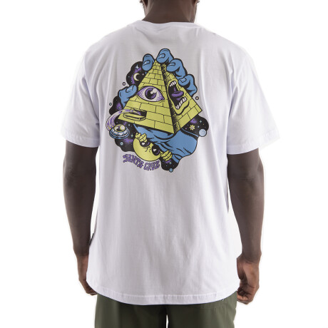 Remera Santa Cruz Knibbs Invasion Hand SS Blanco