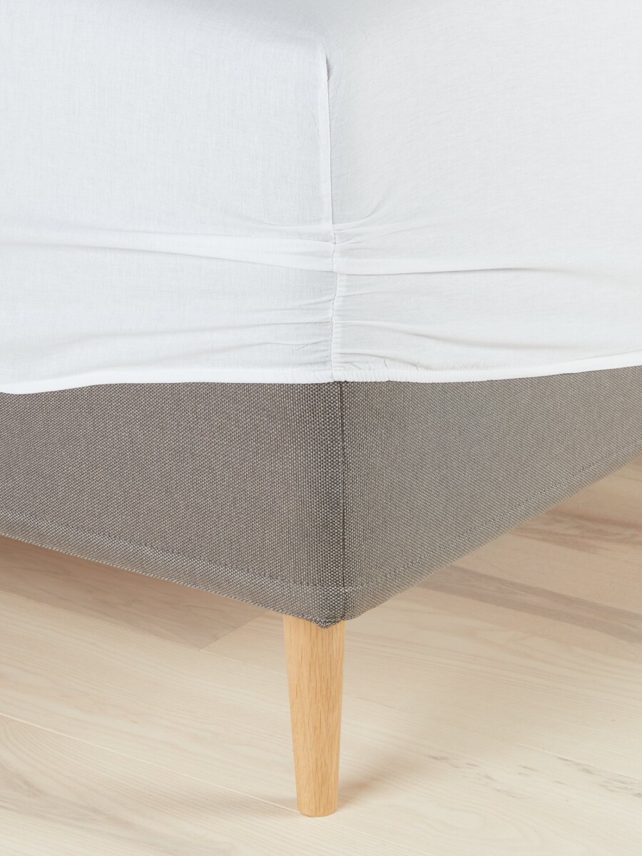 Sábana bajera ajustable BENTE 90x200x30 blanco 