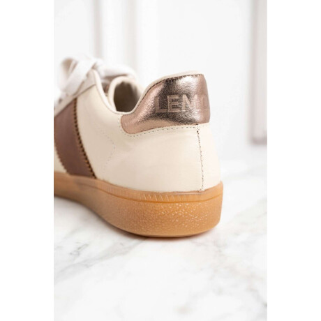 Zapatilla Combinada Cuero Nácar