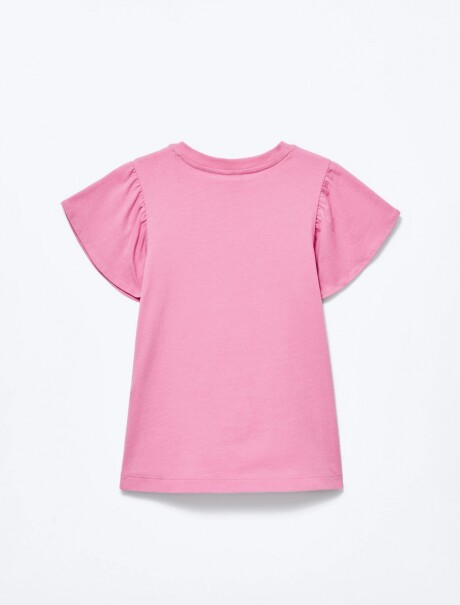 BLUSA MANGA CORTA INFANTIL ROSADO