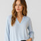 Blusa Bursas Celeste Claro