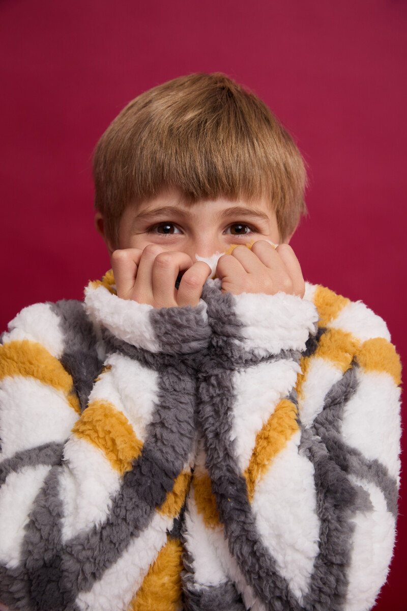 Campera infantil checks Marfil