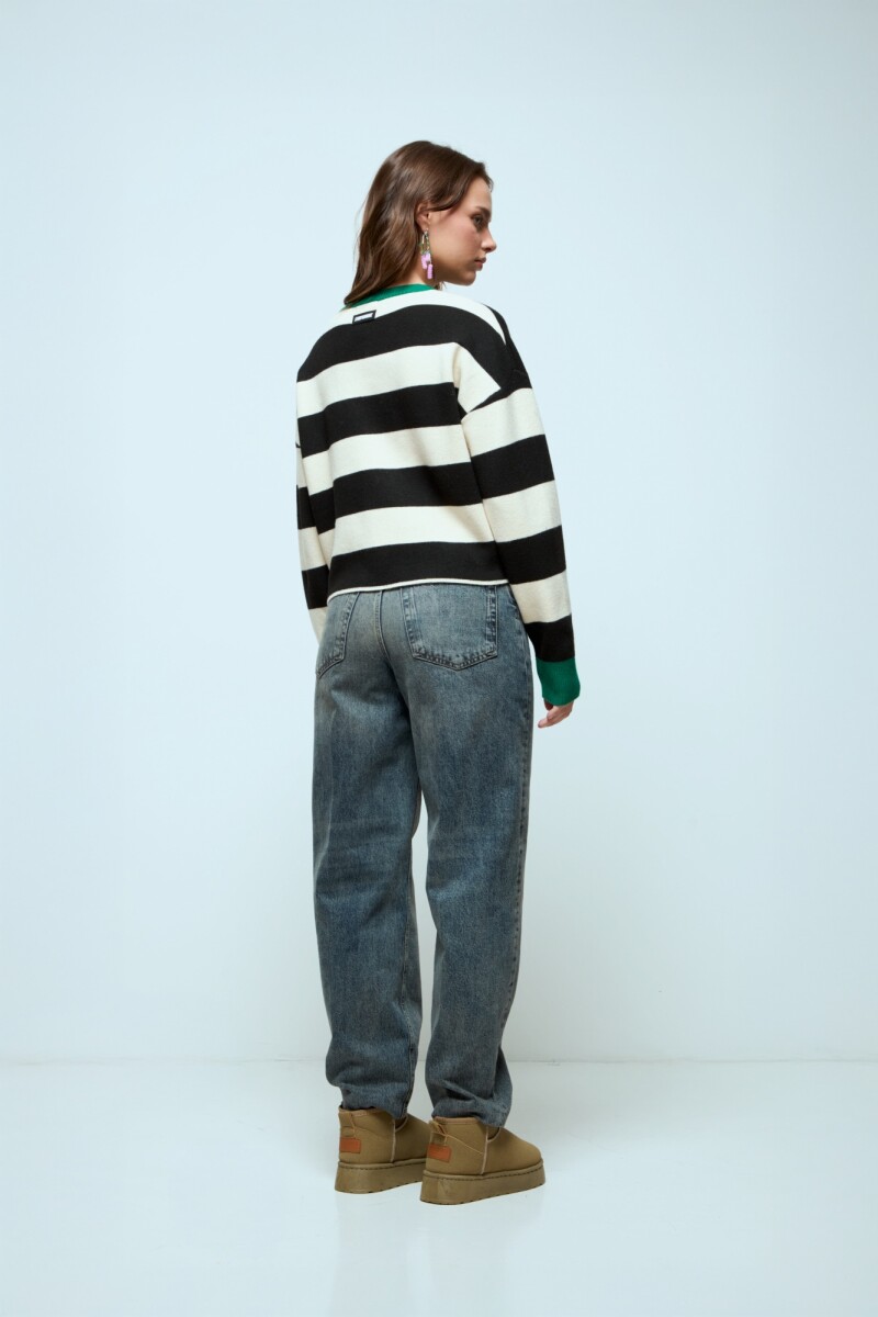 Sweater rayado verde