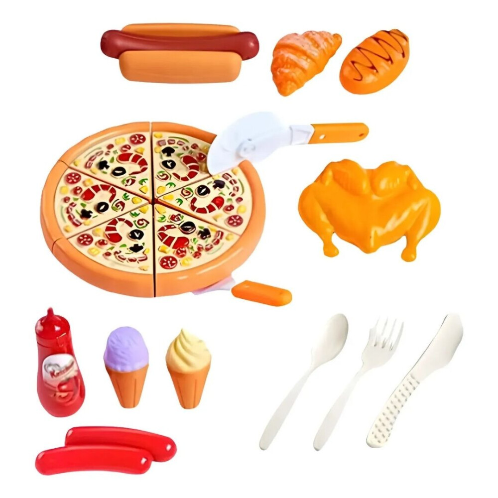 Kit Comida Rápida Para Cortar Infantil C/accesorios Kit Comida Rápida Para Cortar Infantil C/accesorios