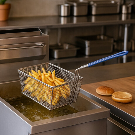 Canasto Fritador de Acero Inoxidable 33 x 14 x 14 cm Canasto Fritador de Acero Inoxidable 33 x 14 x 14 cm