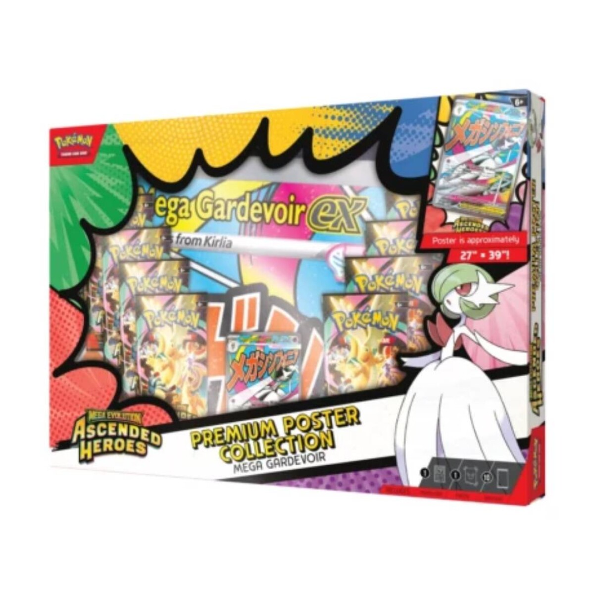 Pokémon Ascended Heroes - Poster Collection Mega Gardevoir ex [Inglés] - Mega Gardevoir 
