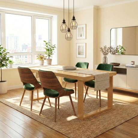 Mesa de comedor Nilo Madera maciza 140 cm