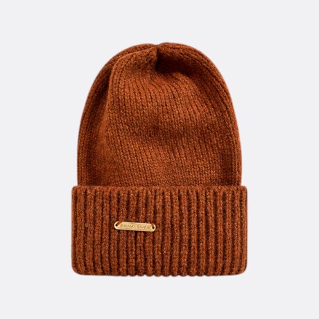 Gorro De Abrigo Denis Tejido Fino Varios Colores Marrón