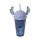 Vaso Plástico Milk Shake con Forma y Pajita Stitch 500 ml - AZUL