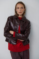 CHAQUETA GLOSSY BURDEOS
