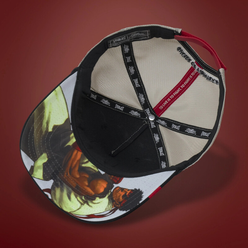 GORRA EVERLAST SF COLLAB RYU BK/WT NEGRO/BLANCO