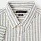Camisa m/c efecto lino rayada celeste