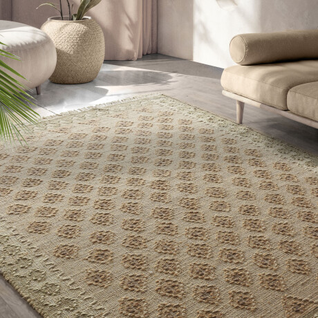 ALFOMBRA NATURAL/BEIGE YUTE Y LANA OREANT