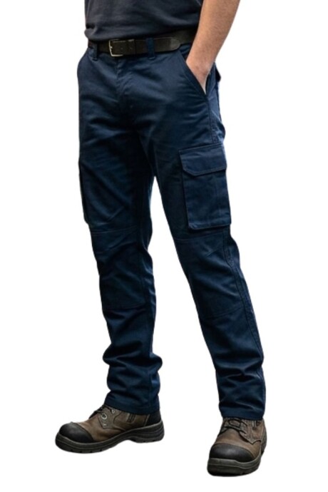 Pantalón cargo de brin con spandex Pantalón cargo de brin con spandex