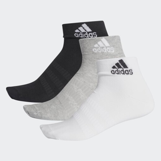 Medias Adidas Unisex Light Ank 3 Pares Algodon S/C