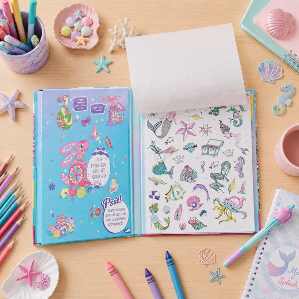 Set de Arte Infantil para Colorear con 6 Marcadores Celeste 1