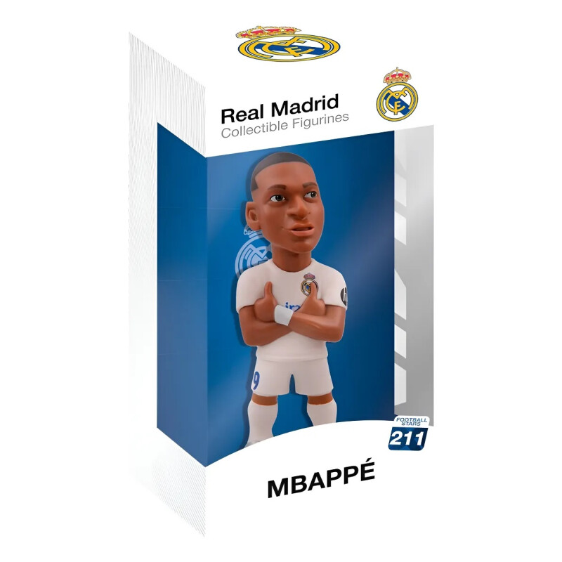 Figura Minix Coleccionable Futbol Kylian Mbappé Real Madrid Figura Minix Coleccionable Futbol Kylian Mbappé Real Madrid