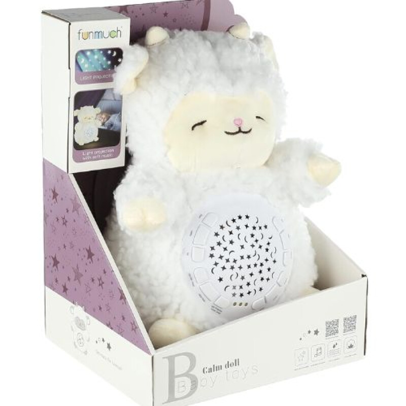 Proyector velador XL de peluche con música y luz. oveja Proyector Velador Xl De Peluche Con Música Y Luz. Oveja