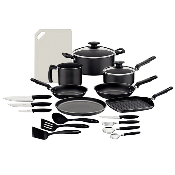 Batería de cocina negra 40 piezas "Loreto" TR6238