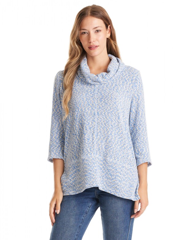 Buzo Cuello Volcado CELESTE/MULTI