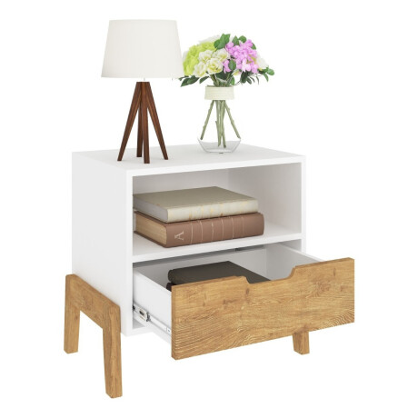 Mesa De Luz Nordica Living Dormitorio Combinada 1 Cajón Mesa De Luz Nordica Living Dormitorio Combinada 1 Cajón