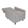 Poltrona reclinable clásico + Puff Cinza Urbano Poltrona reclinable clásico + Puff Cinza Urbano
