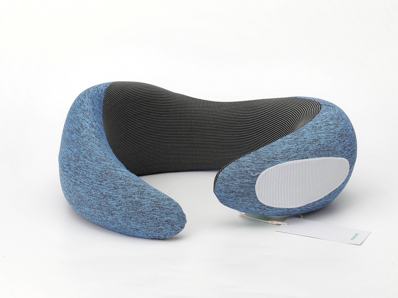 ALMOHADA CERVICAL DE ESPUMA VISCOELÁSTICA EN FORMA DE U (FORMA DE CARACOL/AZUL) 