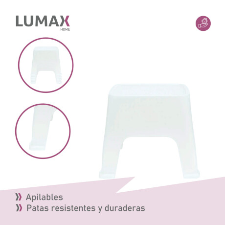 Mesa de exterior Skarpo Banqueta Plastico Sunset Blanco